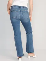 Maternity Front-Low Panel Flare Jeans