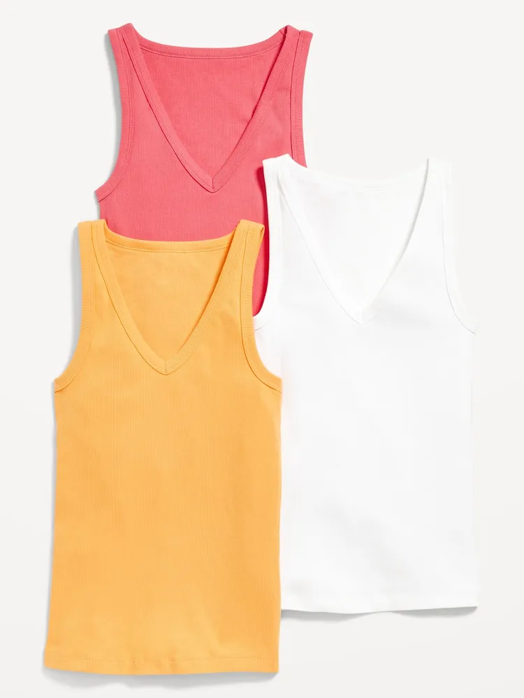 Slim-Fit First Layer Rib-Knit Tank Top 3-Pack