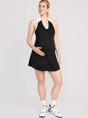 Maternity Sleeveless PowerSoft Mini Skort Dress