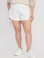 High-Waisted Dynamic Fleece Shorts -- 3-inch inseam