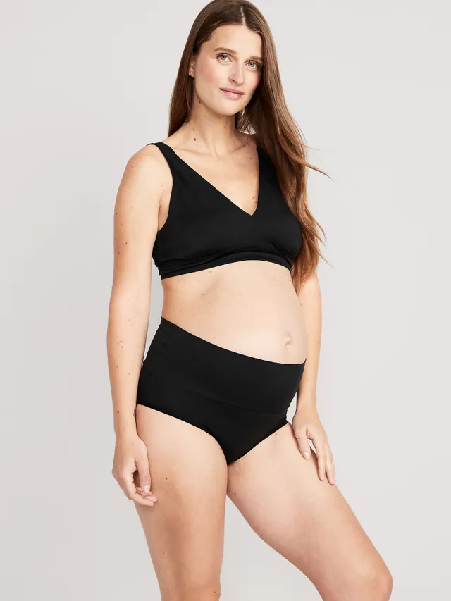 Old Navy Maternity 2-Pack Rollover Panel No-Show Hipster Underwear