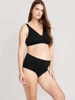 Maternity 2-Pack Rollover Panel No-Show Hipster Underwear