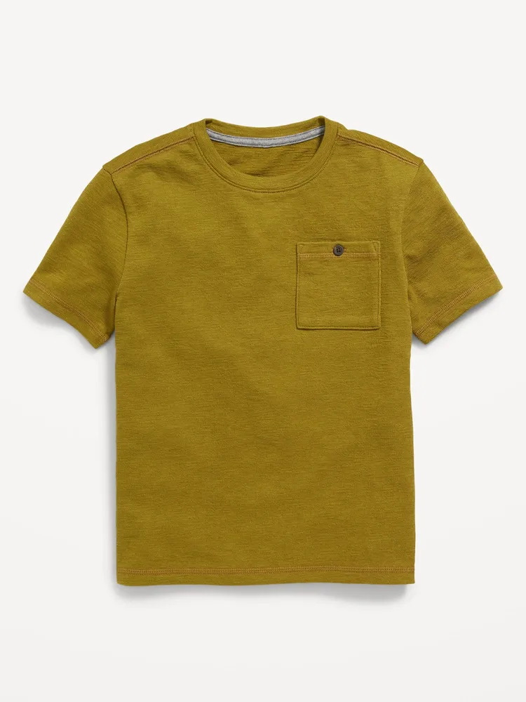 Soft-Washed Chest-Pocket Crew-Neck T-Shirt for Men