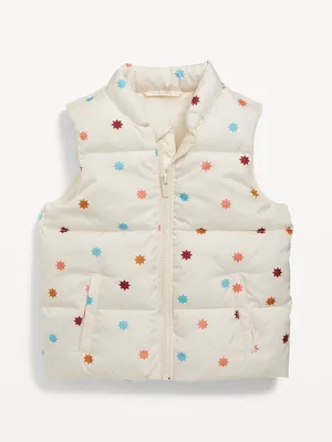 Water-Resistant Frost Free Puffer Vest for Toddler Girls