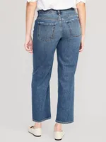 Mid-Rise Boyfriend Loose Jeans