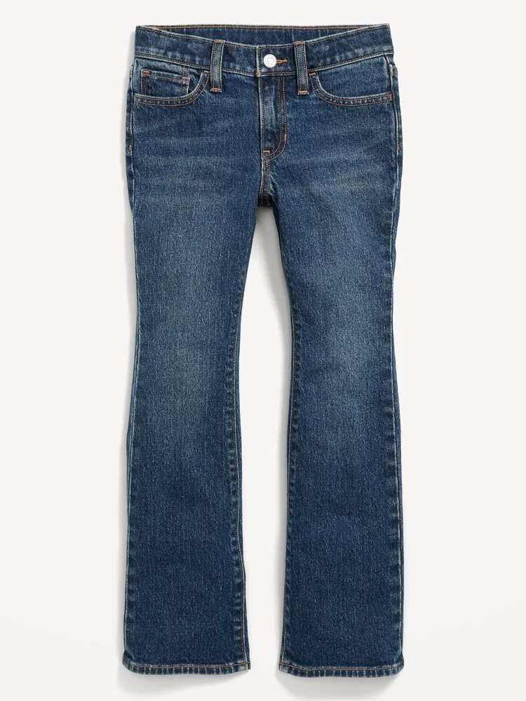 Mid-Rise Built-In Tough Boot-Cut Jeans for Girls