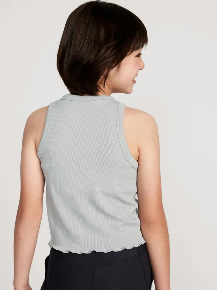 UltraLite Ruched Cropped Tank Top for Girls