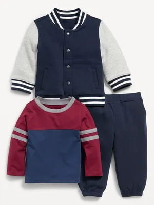 3-Piece Bomber Jacket, T-Shirt & Jogger Sweatpants for Baby