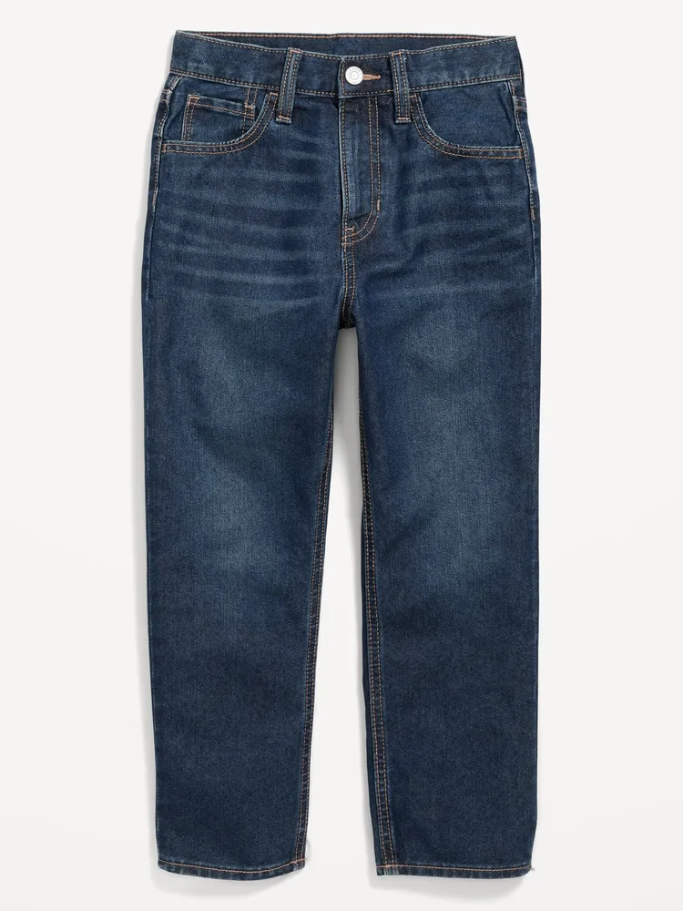 High-Waisted Slouchy Straight  Jeans for Girls