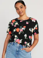 Luxe Crew-Neck T-Shirt for Women