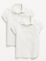 School Uniform Short-Sleeve Shirt for Girls