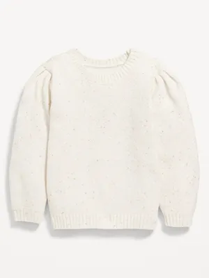 Cozy Puff-Sleeve Sweater for Toddler Girls