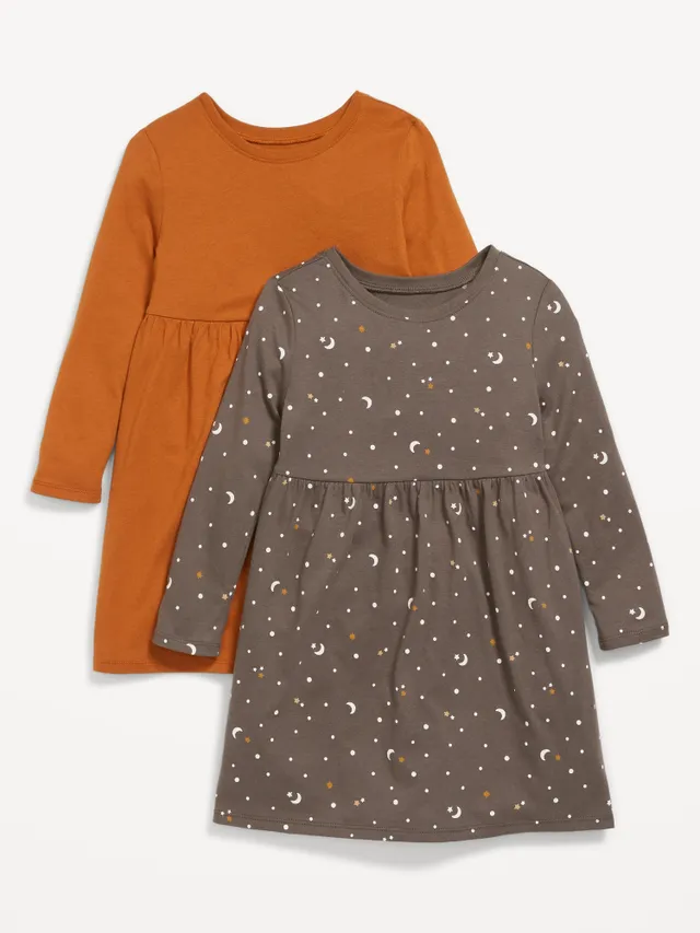 Long-Sleeve Dress & Leggings Set for Toddler Girls