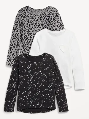 Softest Long-Sleeve T-Shirt Variety 3-Pack for Girls