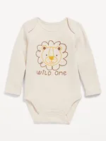 Unisex Long-Sleeve Graphic Bodysuit for Baby