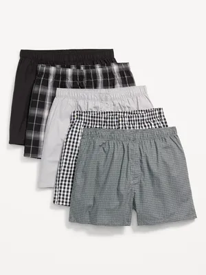 5-Pack Soft-Washed Boxer Shorts -- 3.75-inch inseam