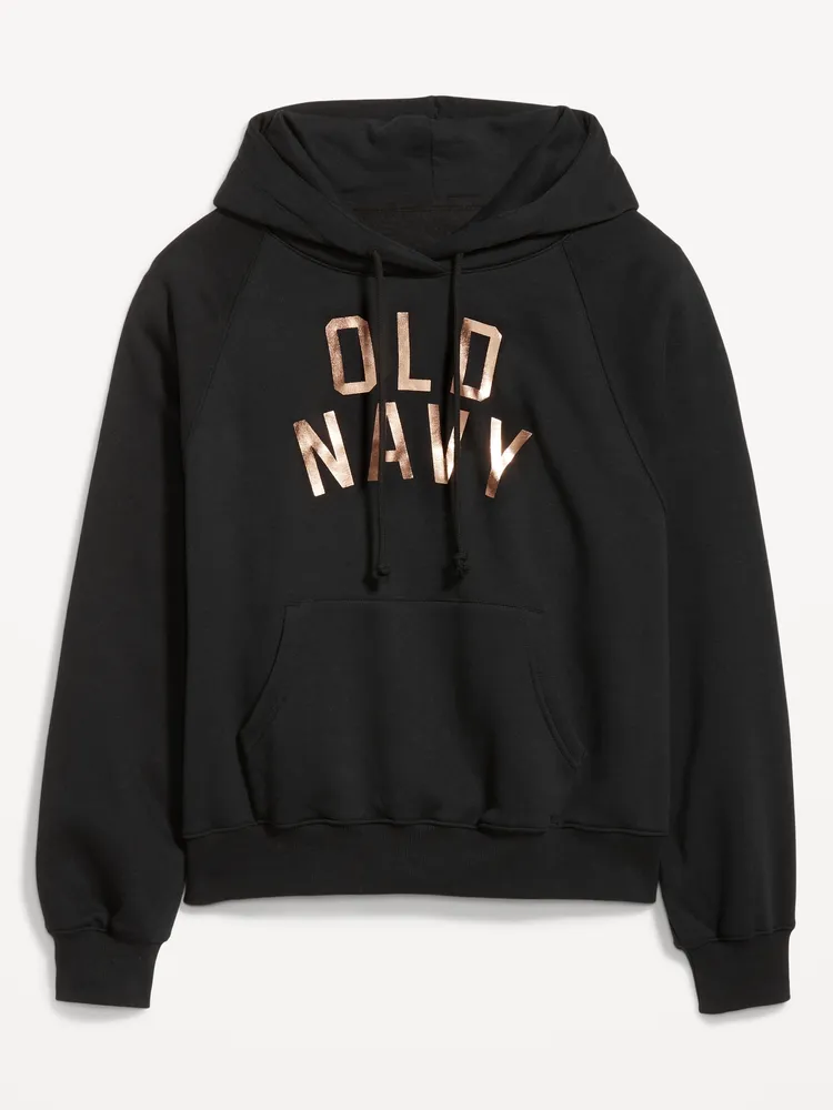 Oversized Fleece Logo Graphic Hoodie