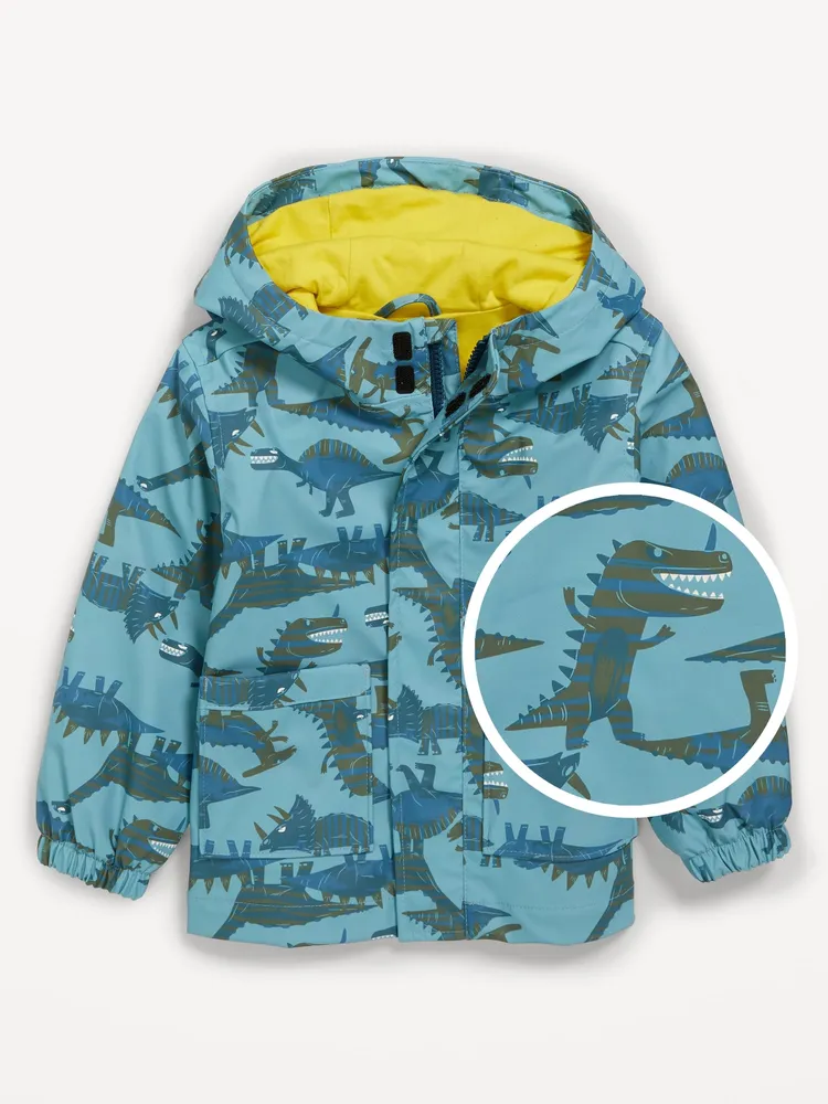 Hatley Blue Multi Dinos Kids Raincoats