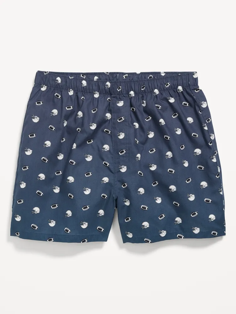 Old Navy Printed Soft-Washed Boxer Shorts for Men - 3.75-inch