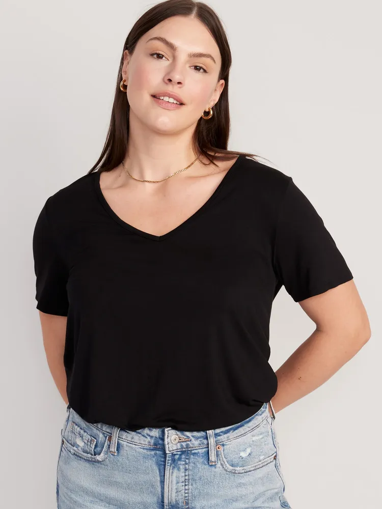 Luxe V-Neck T-Shirt for Women