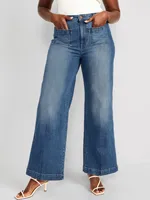 Extra HighWaisted ALine WideLeg Jeans for Women  Old Navy