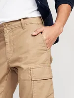 Straight Oxford Cargo Pants for Men