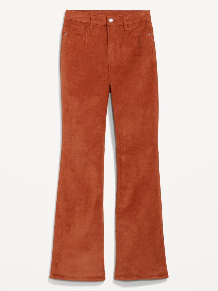 Higher High-Waisted Flare Corduroy Pants