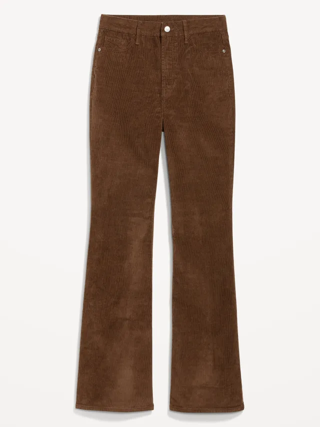 Dex Plus High-Rise Corduroy Flared Trousers