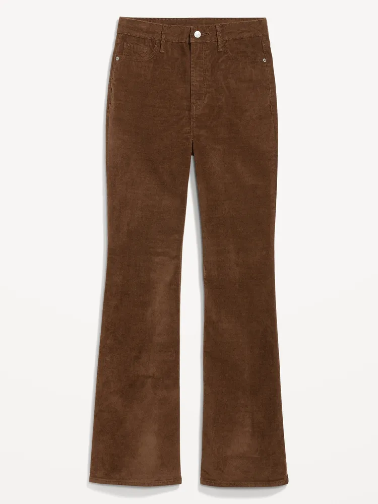High Waisted Brown Corduroy Pants 