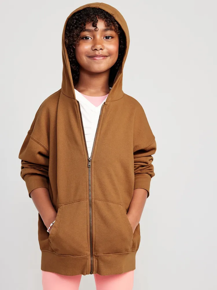 Old Navy French Terry Zip Tunic Hoodie for Girls