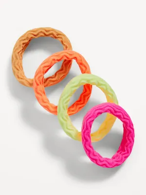 Thick Tangle-Free Hair Ties 4-Pack for Adults