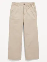 High-Waisted Wide-Leg School Uniform Pants for Girls