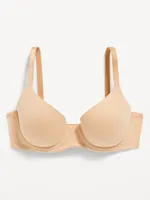 Full-Coverage Underwire Demi Bra