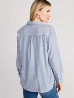 Maternity Boyfriend Popover Shirt