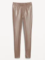 High-Waisted Faux-Leather Leggings for Women