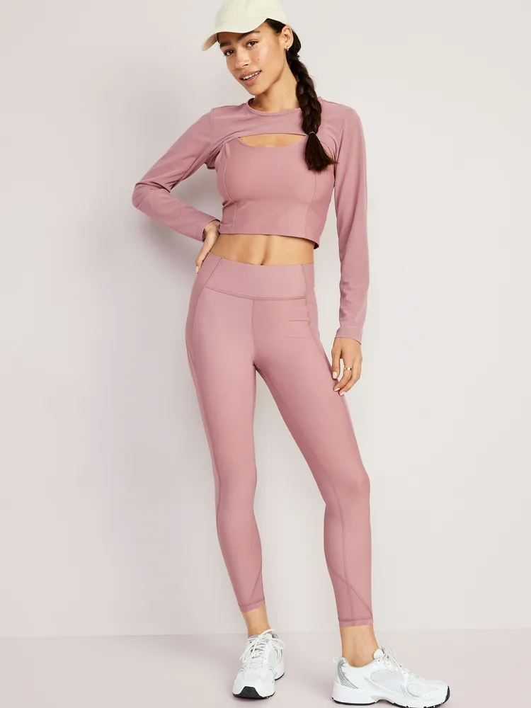 Old Navy - Extra High-Waisted PowerSoft Leggings for Women pink