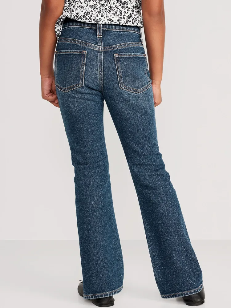 Mid-Rise Built-In Tough Boot-Cut Jeans for Girls