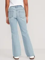 Mid-Rise Built-In Tough Boot-Cut Jeans for Girls