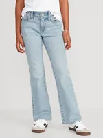 Mid-Rise Built-In Tough Boot-Cut Jeans for Girls