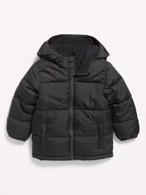 Frost-Free Water-Resistant Unisex Zip Puffer Jacket for Toddler