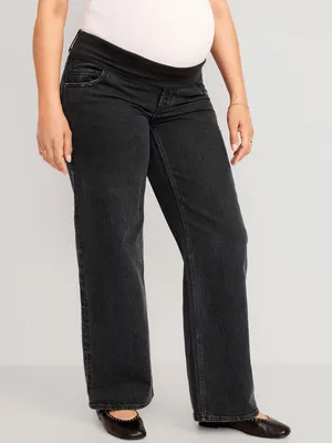 Maternity Rollover-Panel Skinny 360° Stretch Jeans