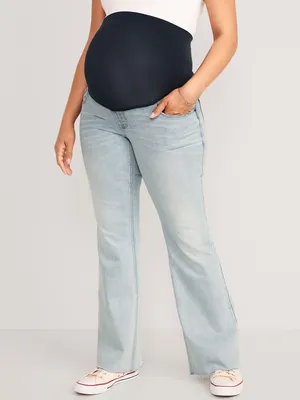 Maternity Full-Panel Pixie Flare Pants