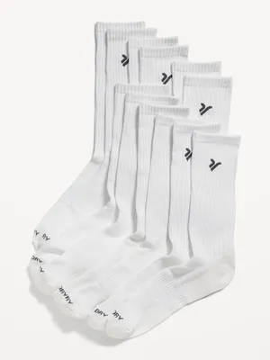 Go-Dry Gender-Neutral Performance Crew Socks 6-Pack for Adults