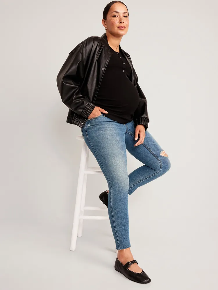 Old Navy Maternity Full-Panel Rockstar Super-Skinny Jeans