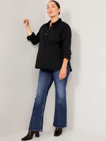 Maternity Boyfriend Popover Shirt