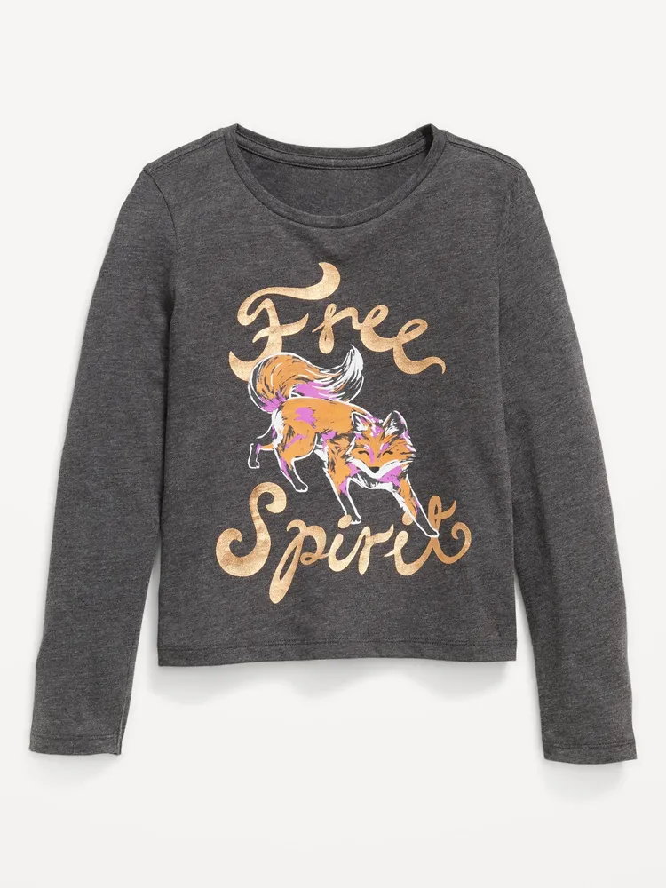 Old Navy Long-Sleeve Graphic T-Shirt for Girls