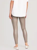 High-Waisted Faux-Leather Leggings for Women