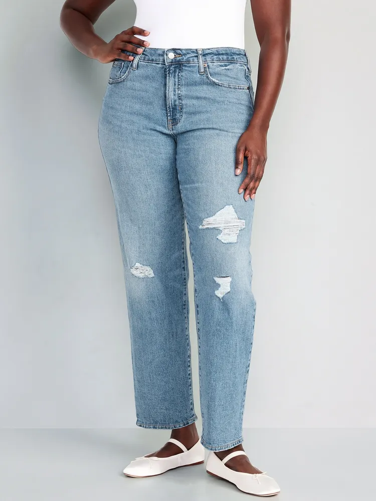 High-Waisted OG Loose Cotton-Hemp Blend Jeans