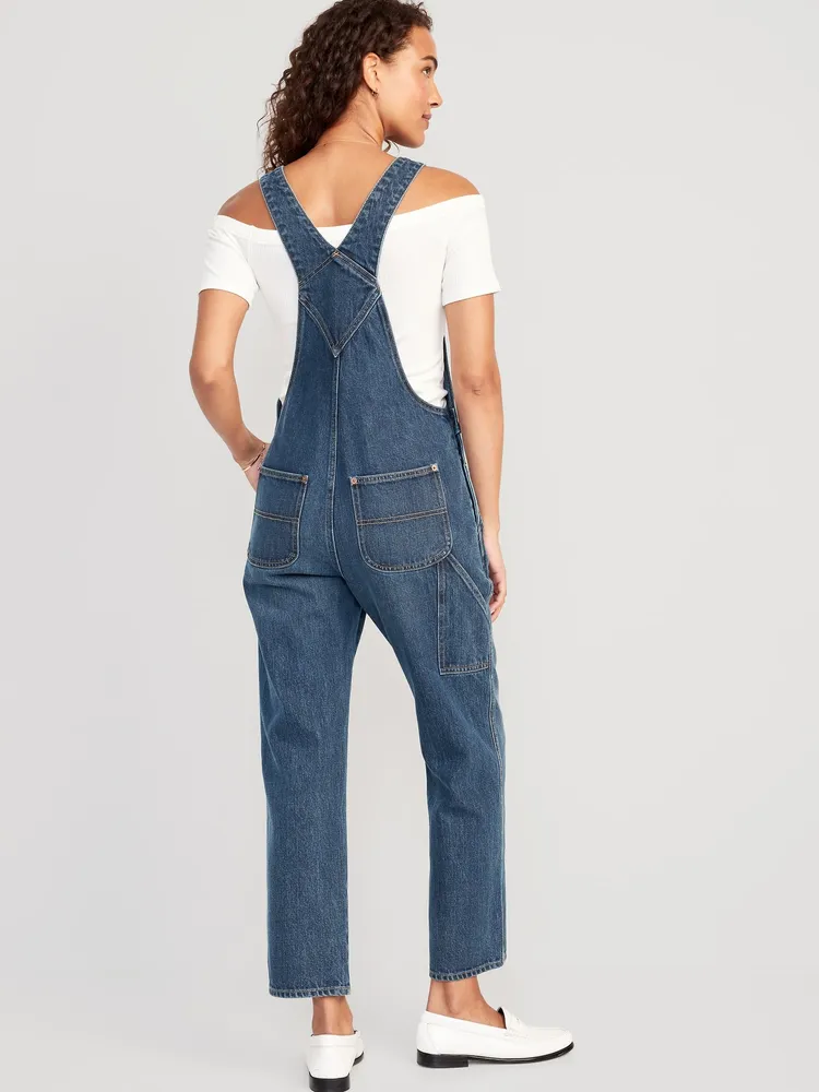 Slouchy Straight Jean Overalls