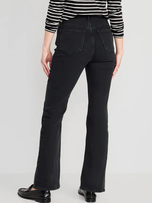 High-Waisted 90's Crop Flare Jeans